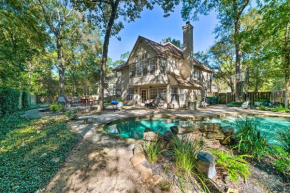 Spacious Woodlands Home Pool and Outdoor Oasis